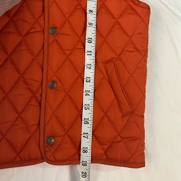 NWT JANIE AND JACK Puffer Vest Orange 5-6y - Picture 7 of 8